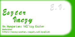 eszter vaczy business card